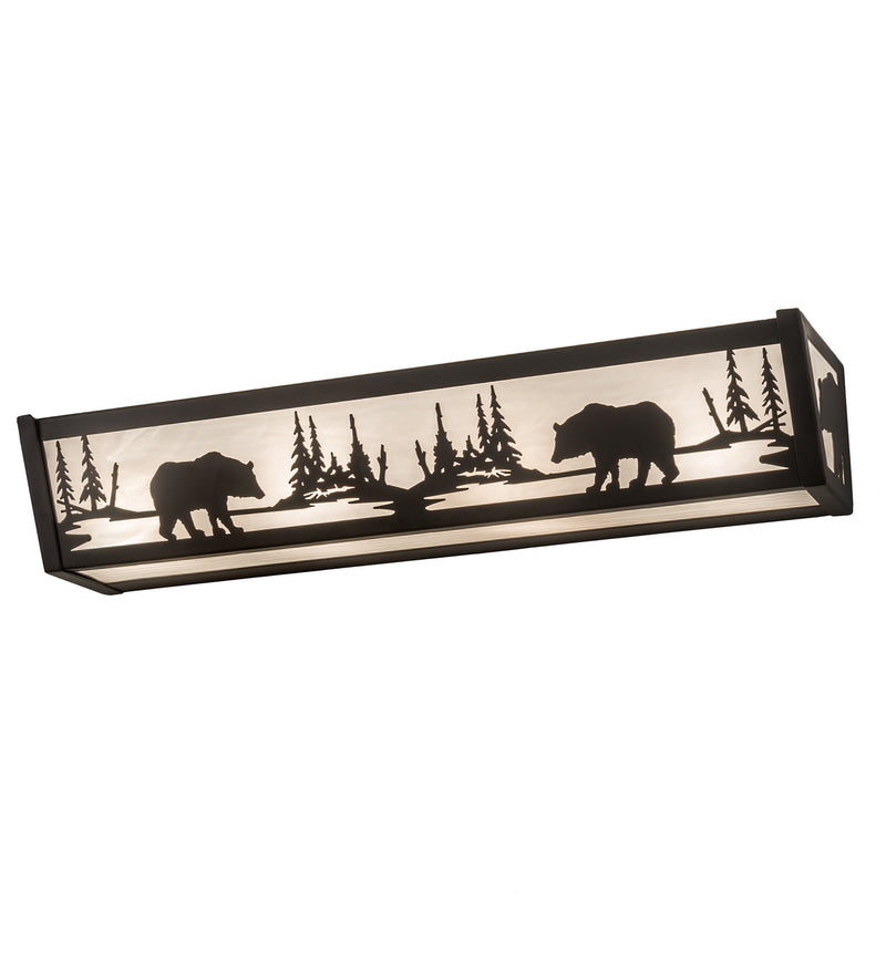 Meyda Tiffany 188350 Four Light Vanity, Oil Rubbed Bronze