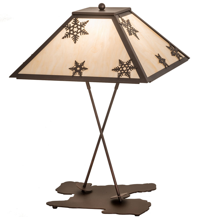 Meyda Tiffany 188530 One Light Table Lamp, Mahogany Bronze