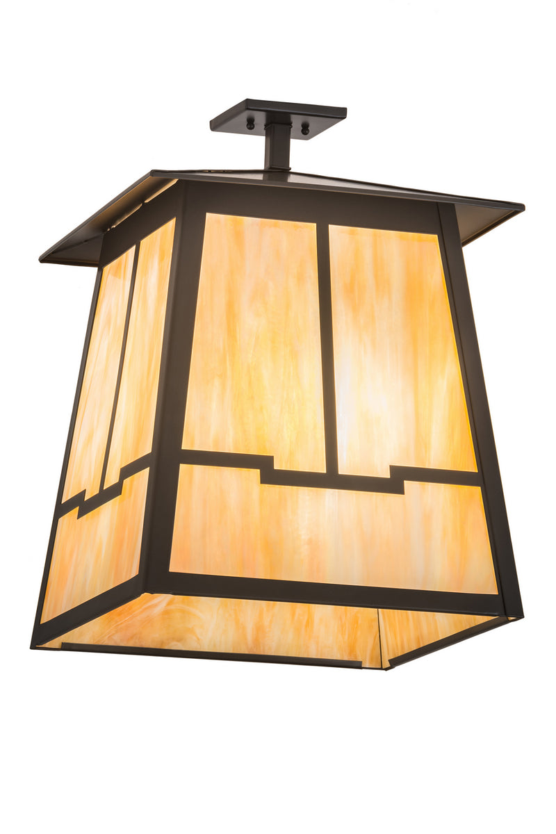 Meyda Tiffany 188531 Four Light Semi-Flushmount, Timeless Bronze