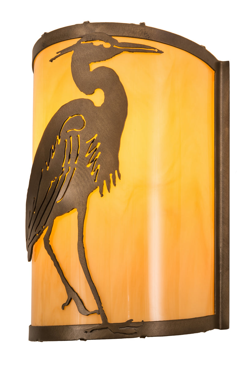 Meyda Tiffany 188604 One Light Wall Sconce, Antique Copper