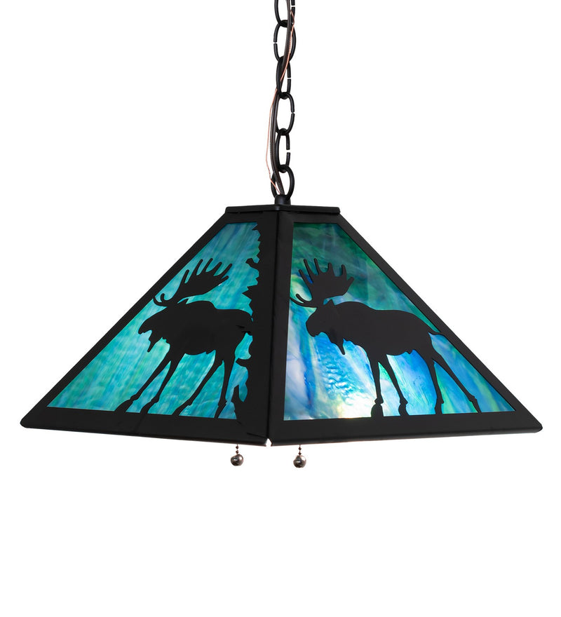 Meyda Tiffany 188740 Two Light Pendant, Textured Black