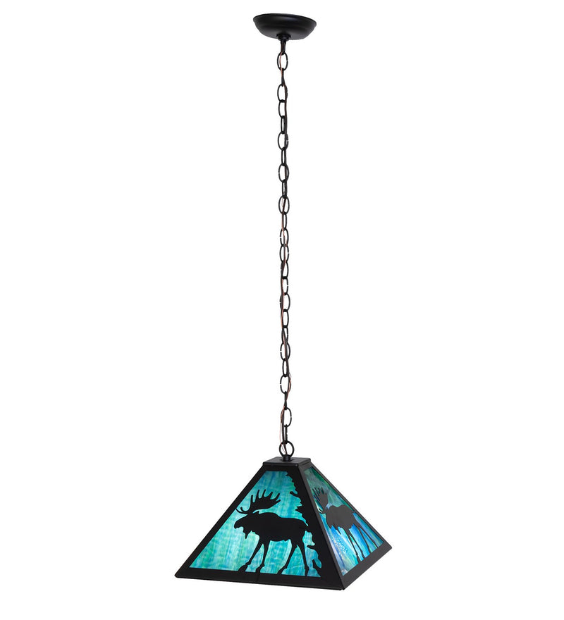 Meyda Tiffany 188740 Two Light Pendant, Textured Black