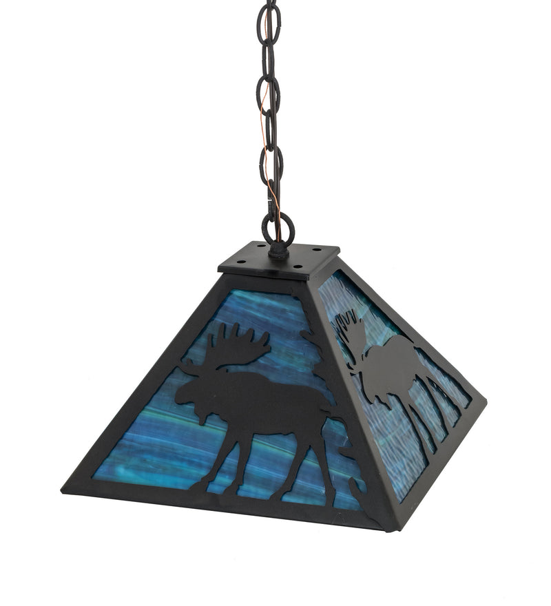 Meyda Tiffany 188740 Two Light Pendant, Textured Black