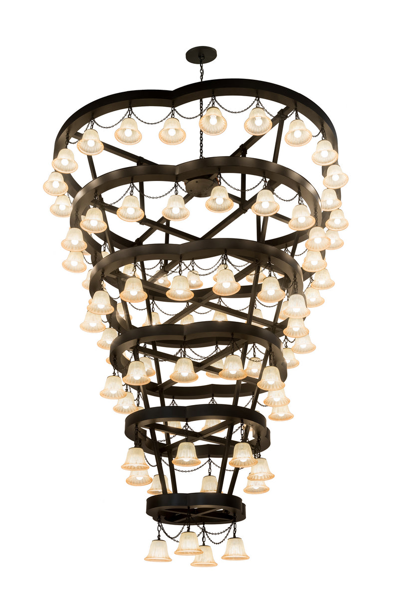 Meyda Tiffany 188852 LED Chandelier, Solar Black