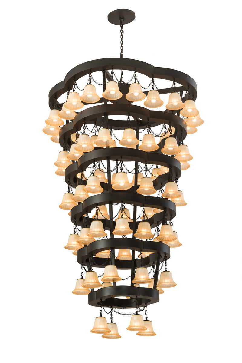 Meyda Tiffany 188855 72 Light Chandelier, Solar Black