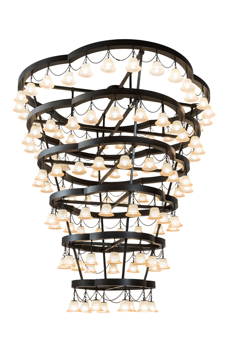 Meyda Tiffany 188860 108 Light Chandelier, Solar Black