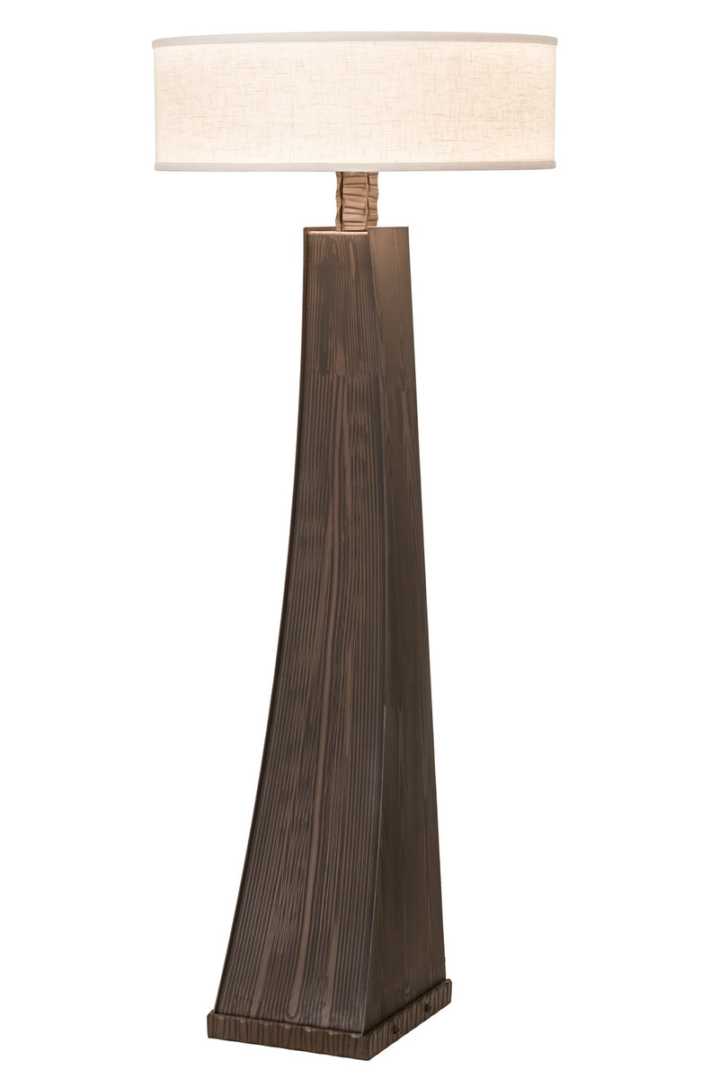 Meyda Tiffany 188898 Two Light Floor Lamp, Hazelnut Acacia Glossy