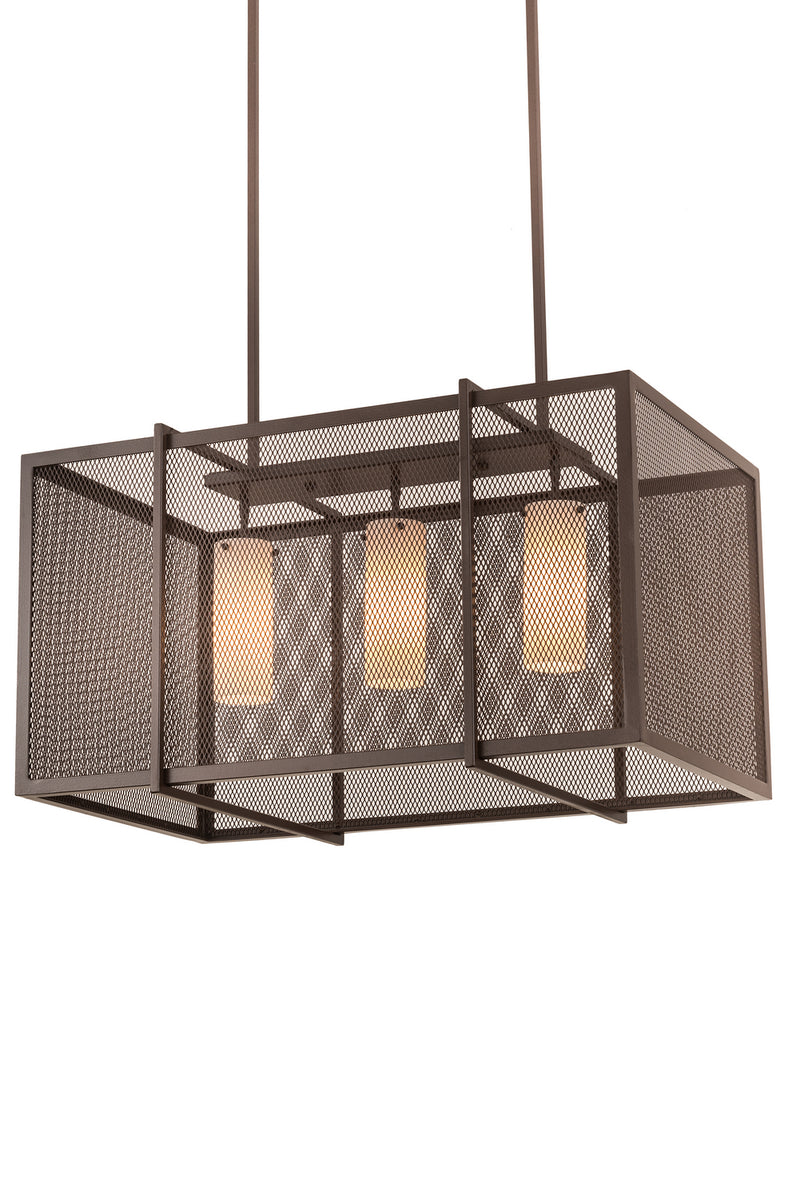Meyda Tiffany 188937 Three Light Pendant, Cafe Noir