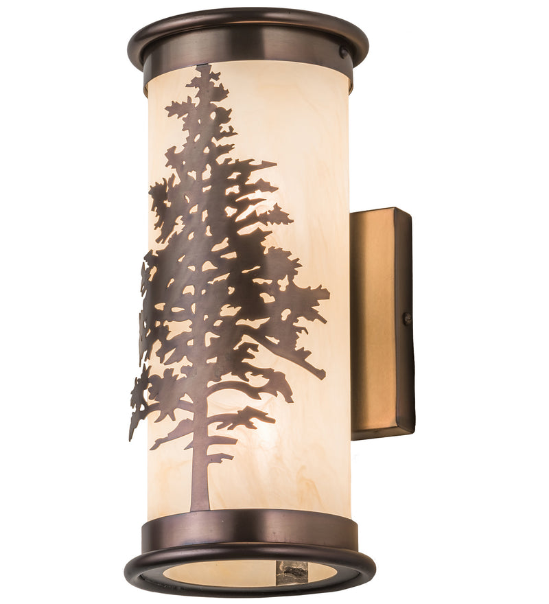 Meyda Tiffany 189042 Two Light Wall Sconce, Antique Brass