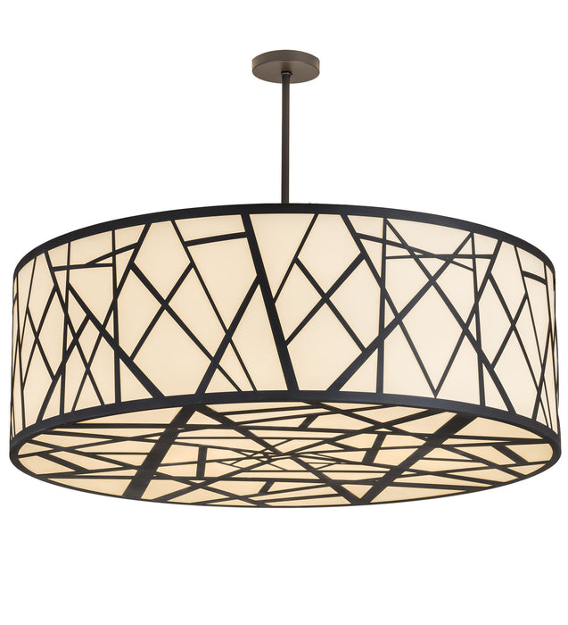 Meyda Tiffany 189151 Eight Light Pendant, Wrought Iron