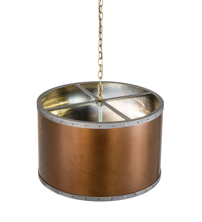 Meyda Tiffany 189155 Four Light Pendant, Burnished Copper