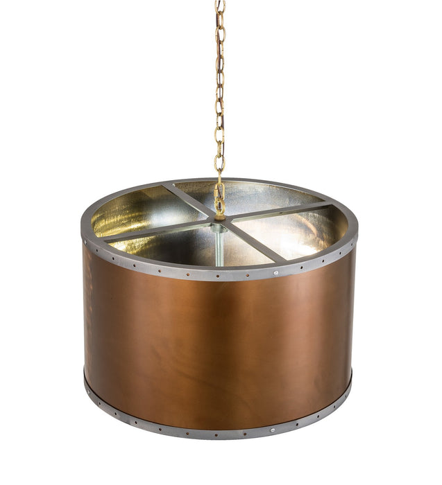 Meyda Tiffany 189155 Four Light Pendant, Burnished Copper