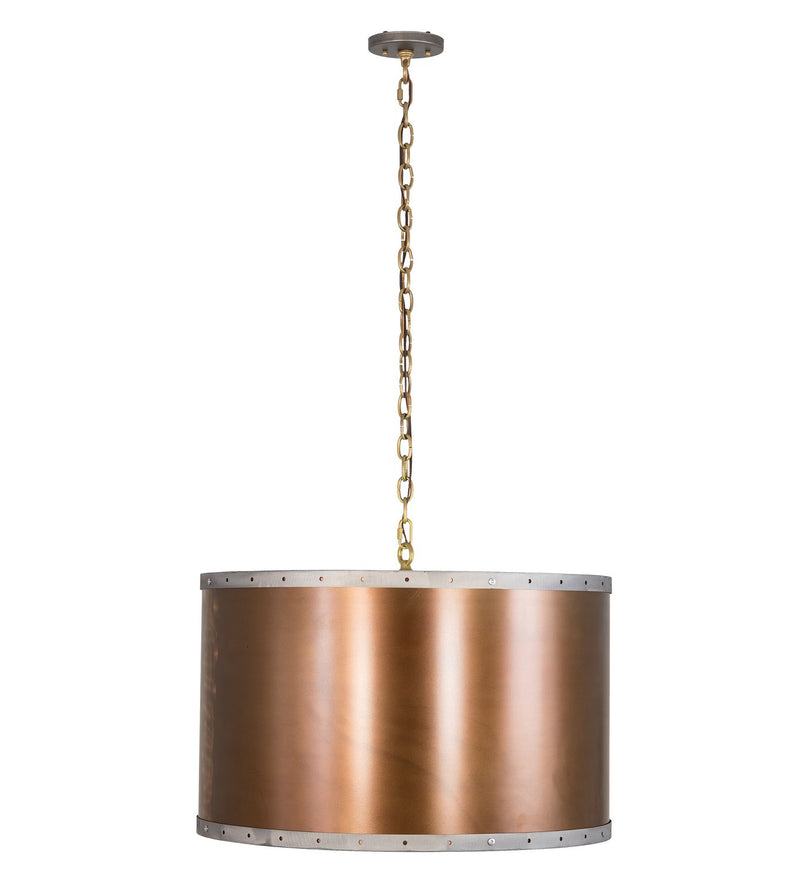 Meyda Tiffany 189155 Four Light Pendant, Burnished Copper