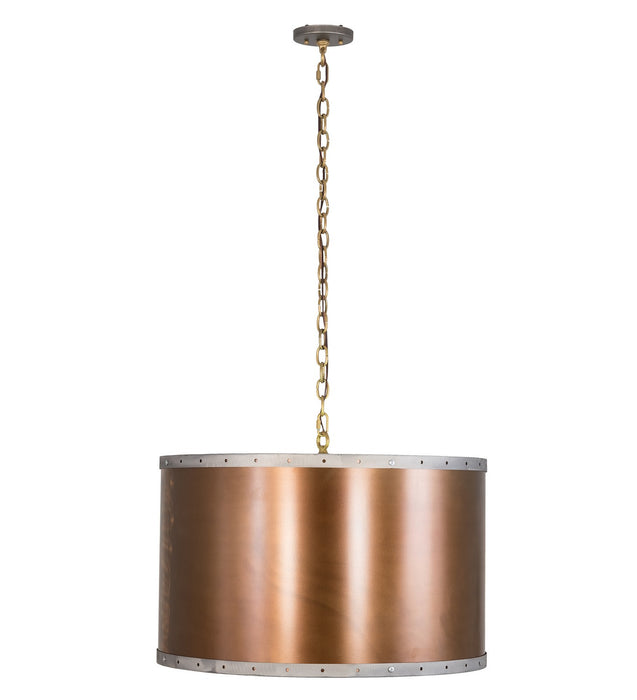 Meyda Tiffany 189155 Four Light Pendant, Burnished Copper