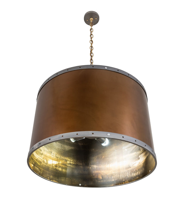 Meyda Tiffany 189155 Four Light Pendant, Burnished Copper