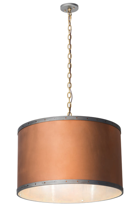 Meyda Tiffany 189155 Four Light Pendant, Burnished Copper