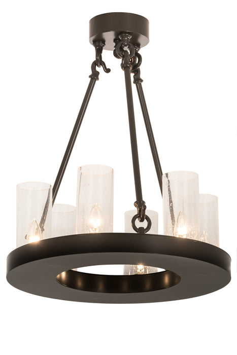 Meyda Tiffany 189306 Six Light Chandelier, Timeless Bronze