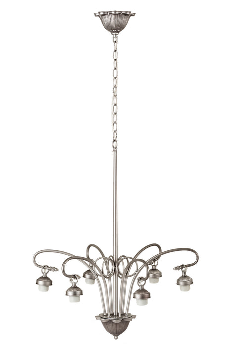 Meyda Tiffany 189452 Six Light Chandelier Hardware, Nickel