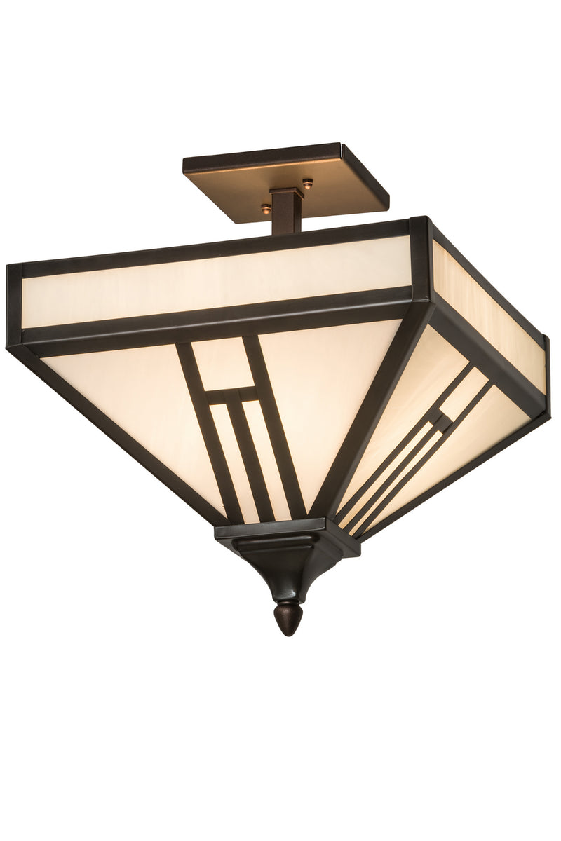 Meyda Tiffany 189545 Four Light Flushmount, Oil Rubbed Bronze