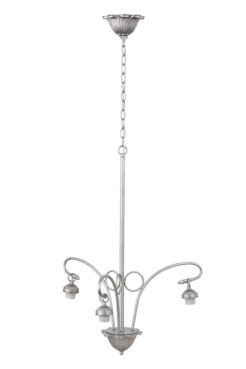Meyda Tiffany 189612 Three Light Chandelier Hardware, Nickel