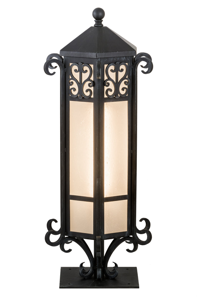 Meyda Tiffany 189655 One Light Pier Mount, Antique Iron Gate