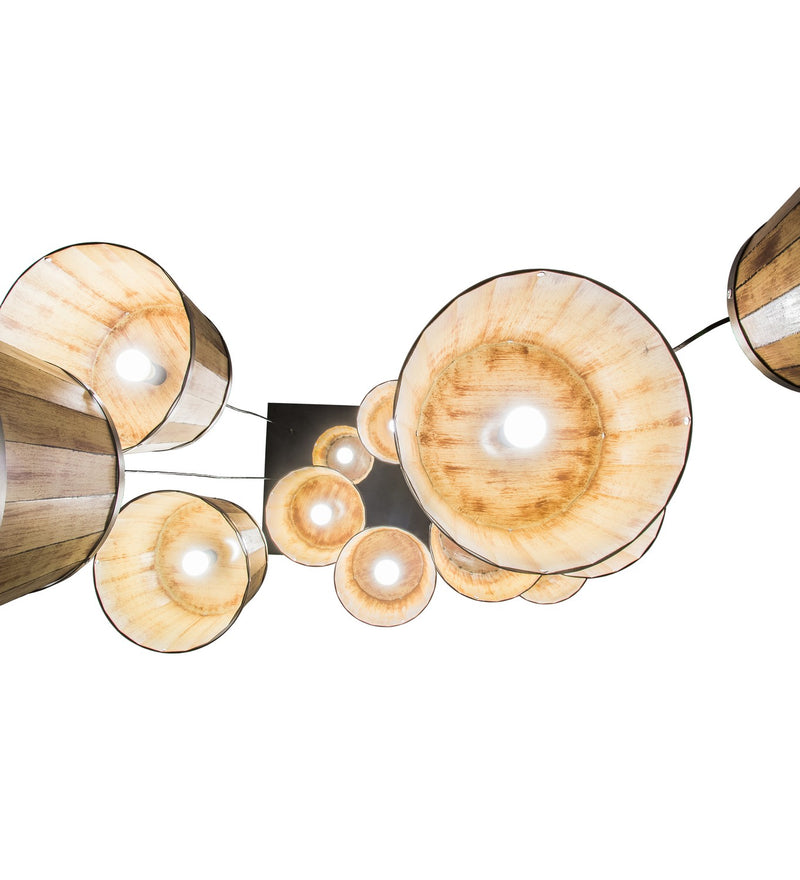 Meyda Tiffany 189726 12 Light Pendant, Industrial Steel