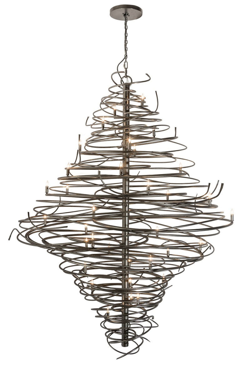 Meyda Tiffany 189763 36 Light Chandelier, Cosmic Silver Vein