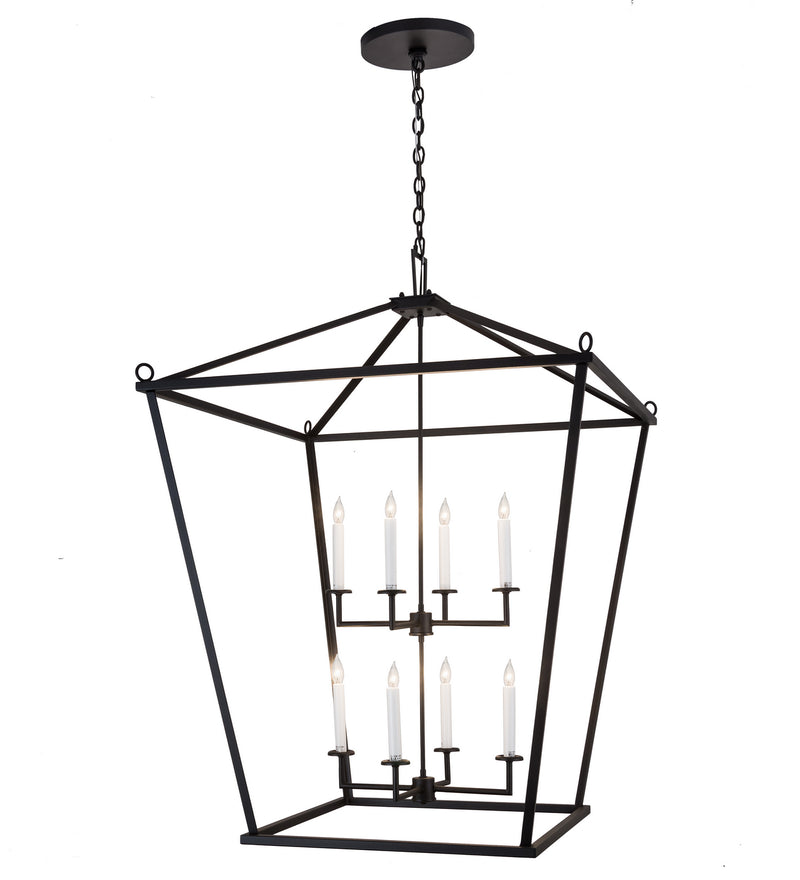 Meyda Tiffany 189861 Eight Light Pendant, Textured Black