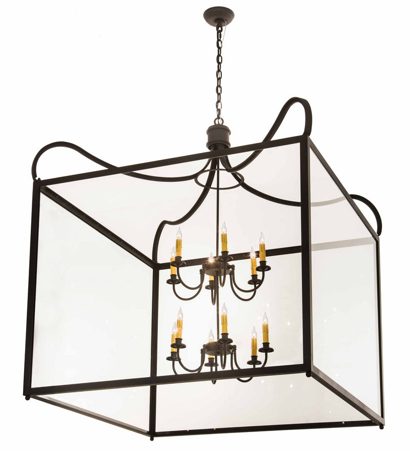 Meyda Tiffany 190125 16 Light Pendant, Wrought Iron