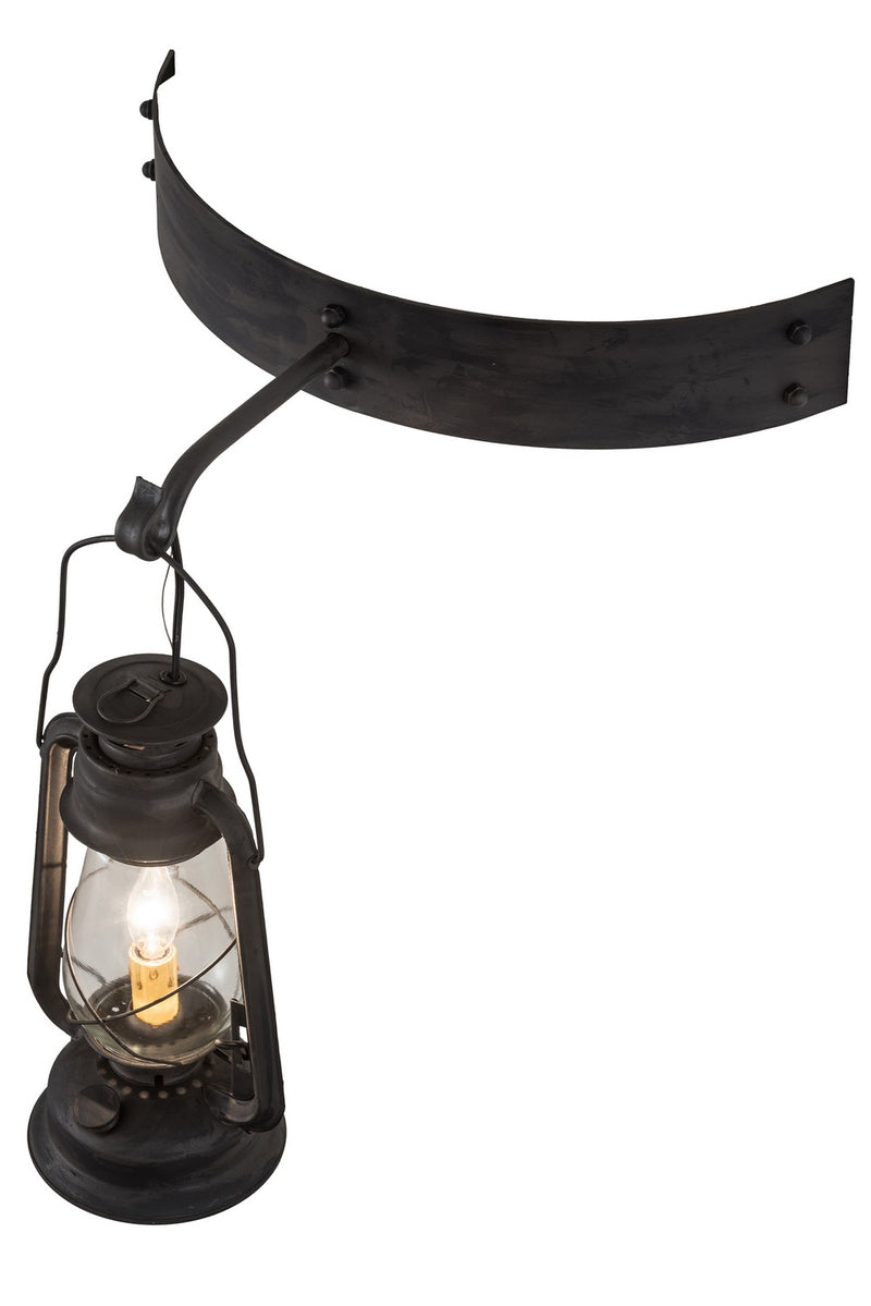 Meyda Tiffany 190213 One Light Wall Sconce, Costello Black