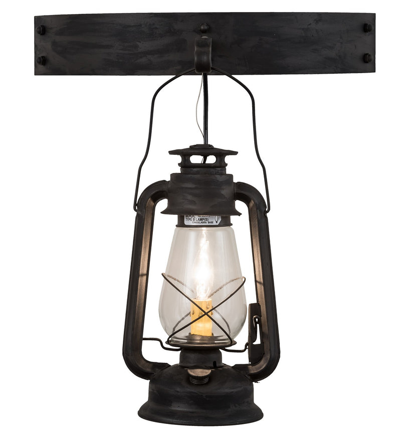 Meyda Tiffany 190213 One Light Wall Sconce, Costello Black