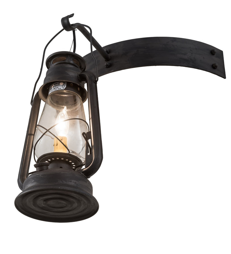 Meyda Tiffany 190213 One Light Wall Sconce, Costello Black