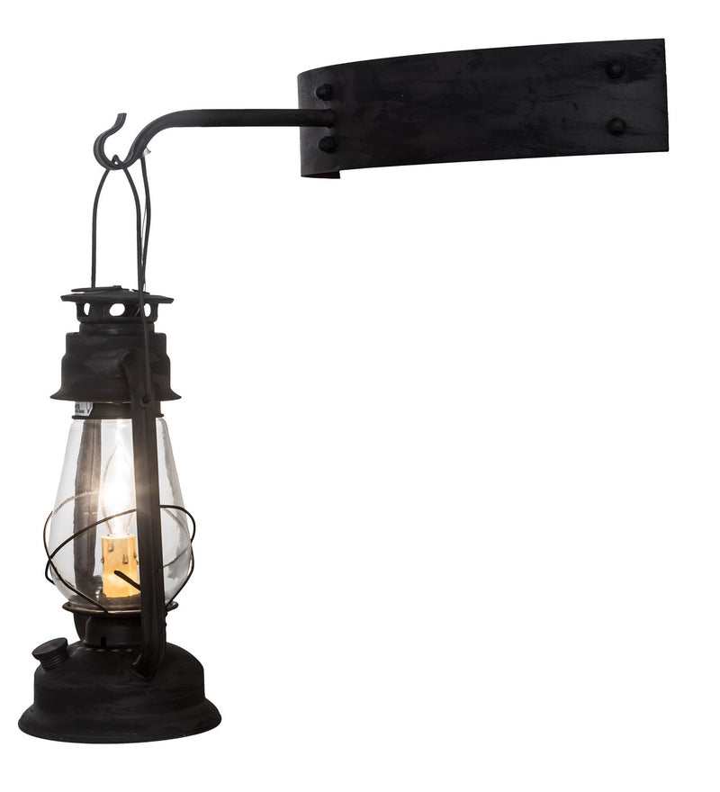 Meyda Tiffany 190213 One Light Wall Sconce, Costello Black