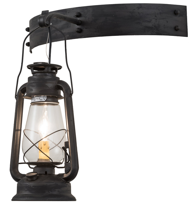 Meyda Tiffany 190213 One Light Wall Sconce, Costello Black