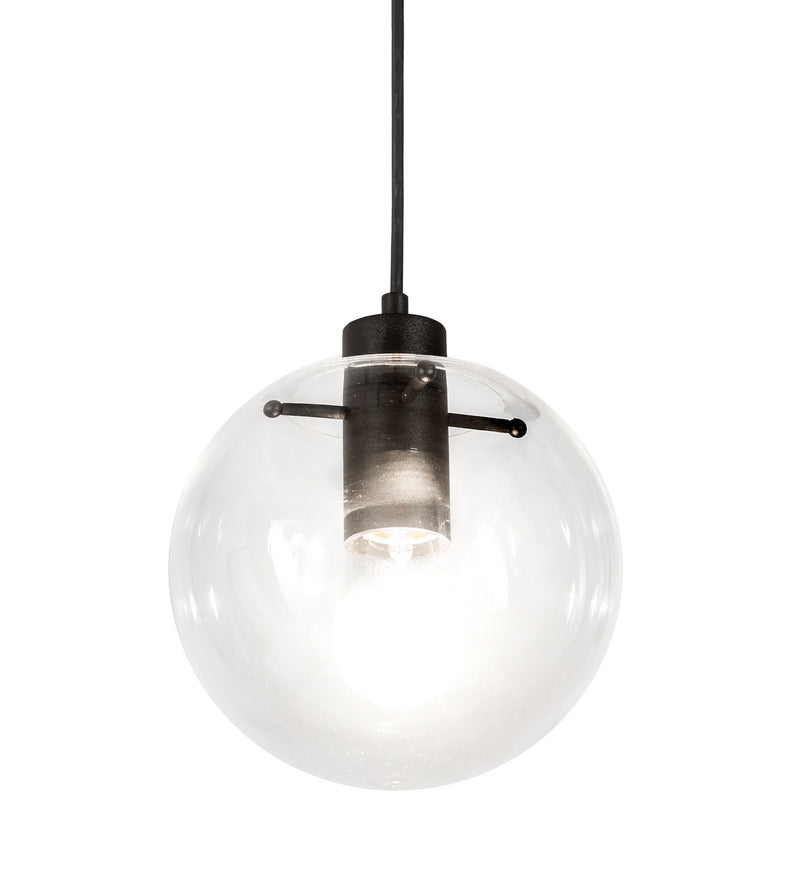 Meyda Tiffany 190234 One Light Pendant, Textured Black