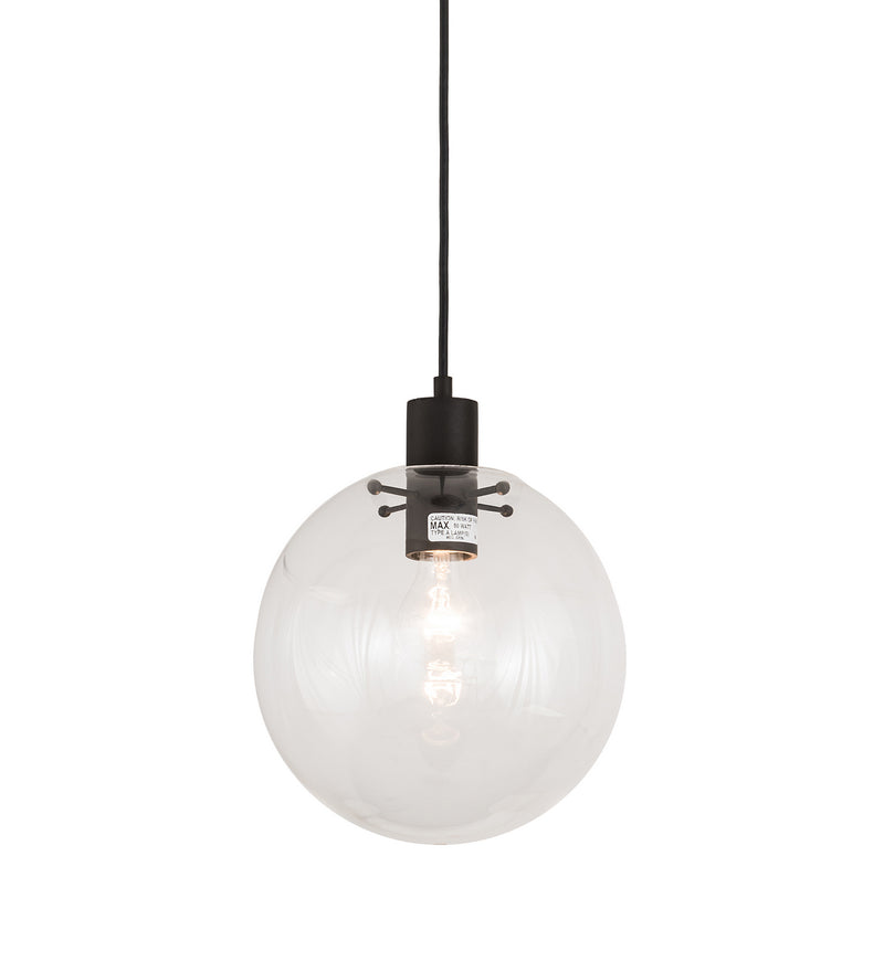Meyda Tiffany 190235 One Light Pendant, Textured Black