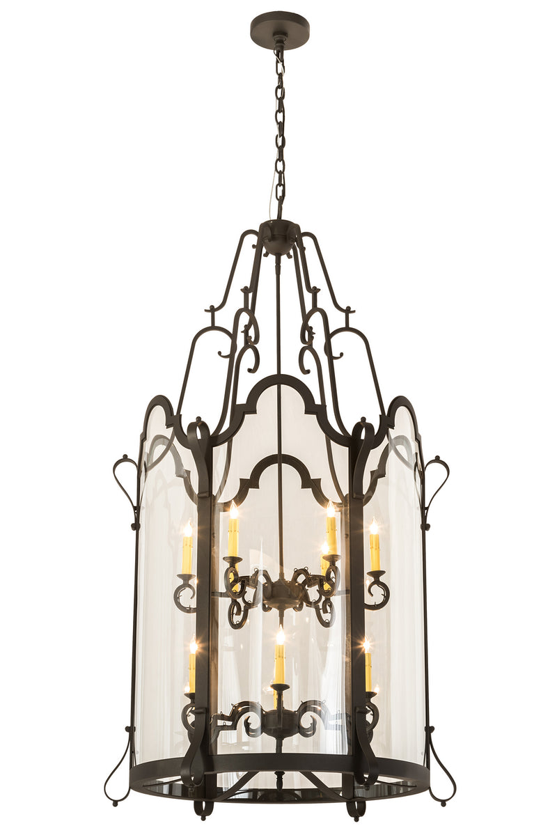 Meyda Tiffany 190487 12 Light Pendant, Old Wrought Iron