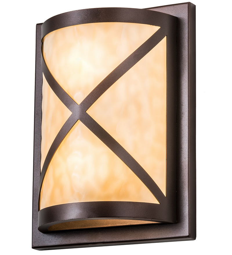 Meyda Tiffany 190543 Two Light Wall Sconce, Mahogany Bronze