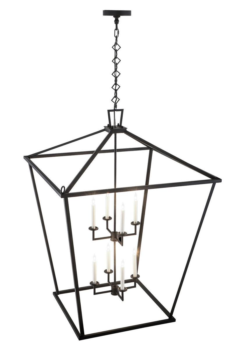 Meyda Tiffany 190127 Eight Light Pendant, Textured Black