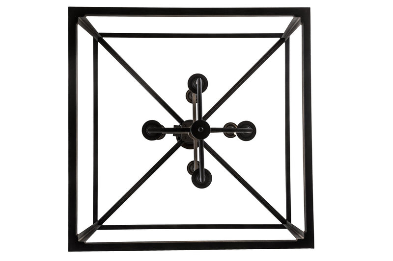 Meyda Tiffany 190127 Eight Light Pendant, Textured Black