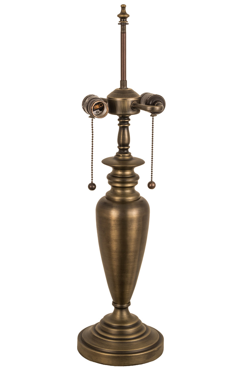 Meyda Tiffany 66748 One Light Table Base, Antique Brass