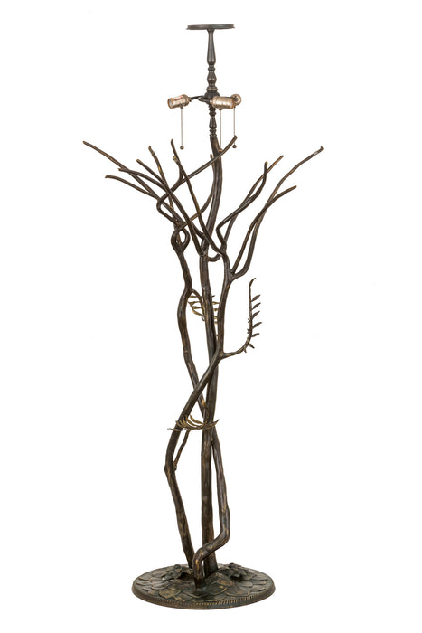 Meyda Tiffany 49877 Three Light Floor Base, Brass