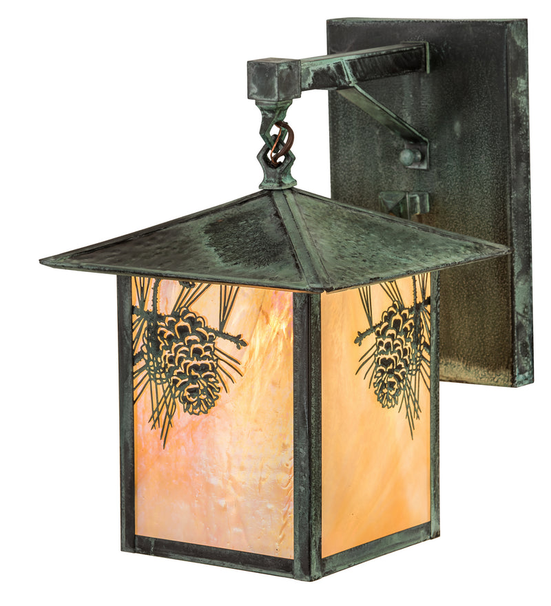 Meyda Tiffany 193441 One Light Wall Sconce, Craftsman Verdigris