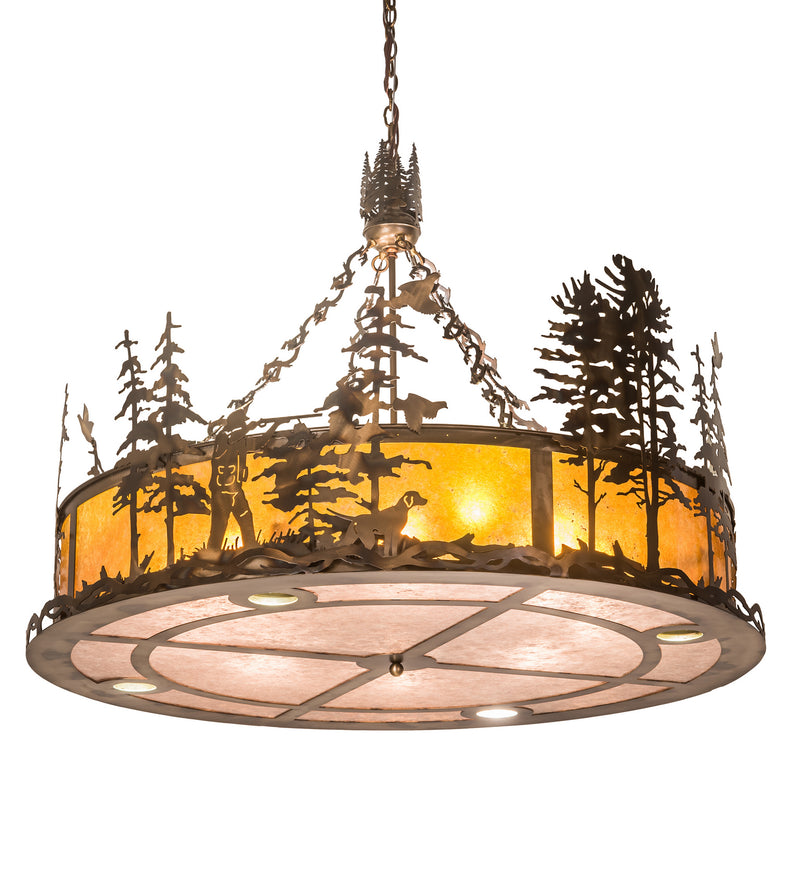 Meyda Tiffany 194591 16 Light Pendant, Dark Burnished Antique Copper
