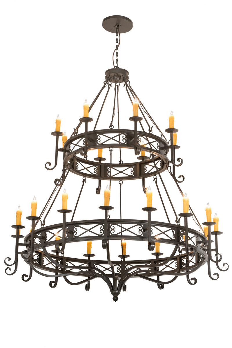 Meyda Tiffany 190675 24 Light Chandelier, Timeless Bronze
