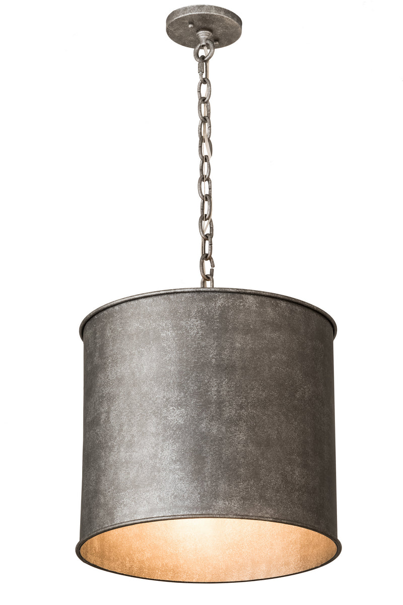 Meyda Tiffany 190683 One Light Pendant, Galvanized