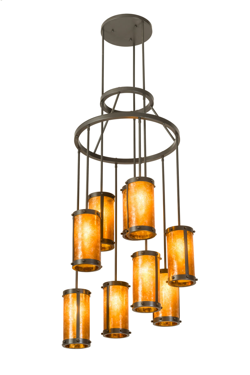 Meyda Tiffany 190704 Nine Light Chandelier, Timeless Bronze