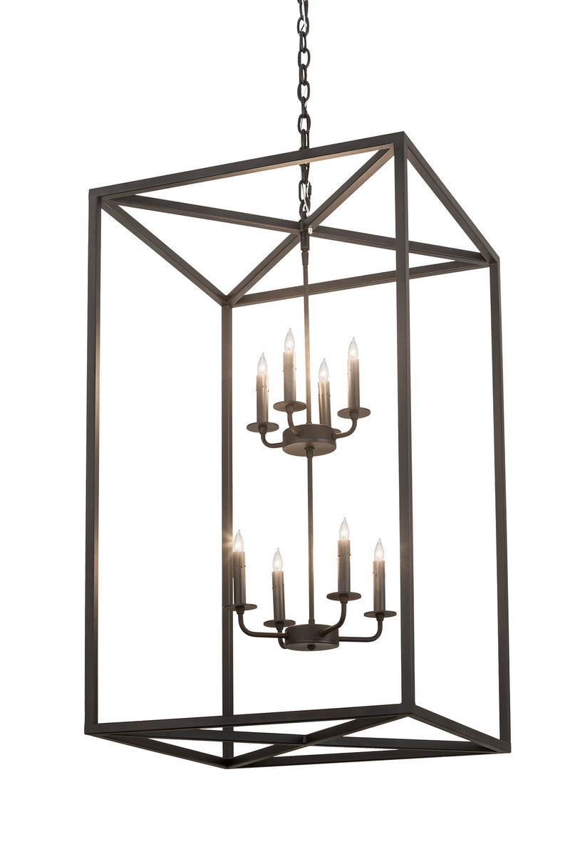 Meyda Tiffany 190857 Eight Light Pendant, Textured Black