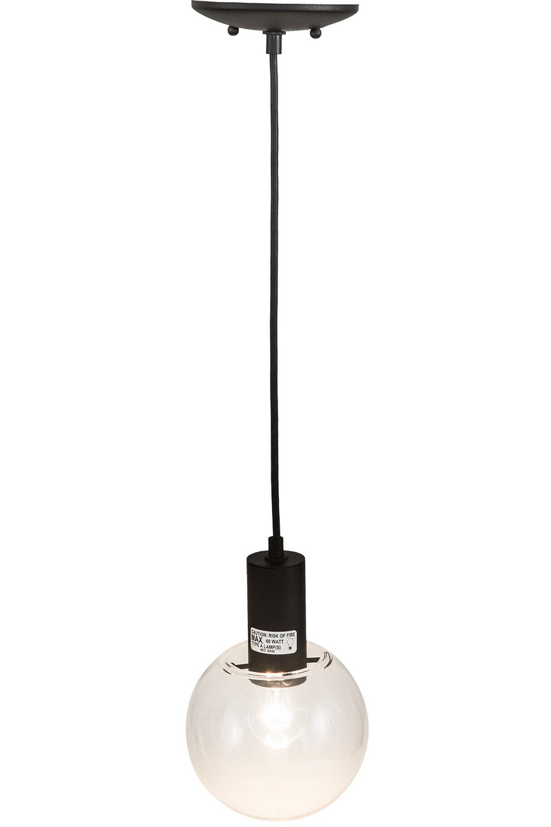 Meyda Tiffany 190882 One Light Mini Pendant, Textured Black