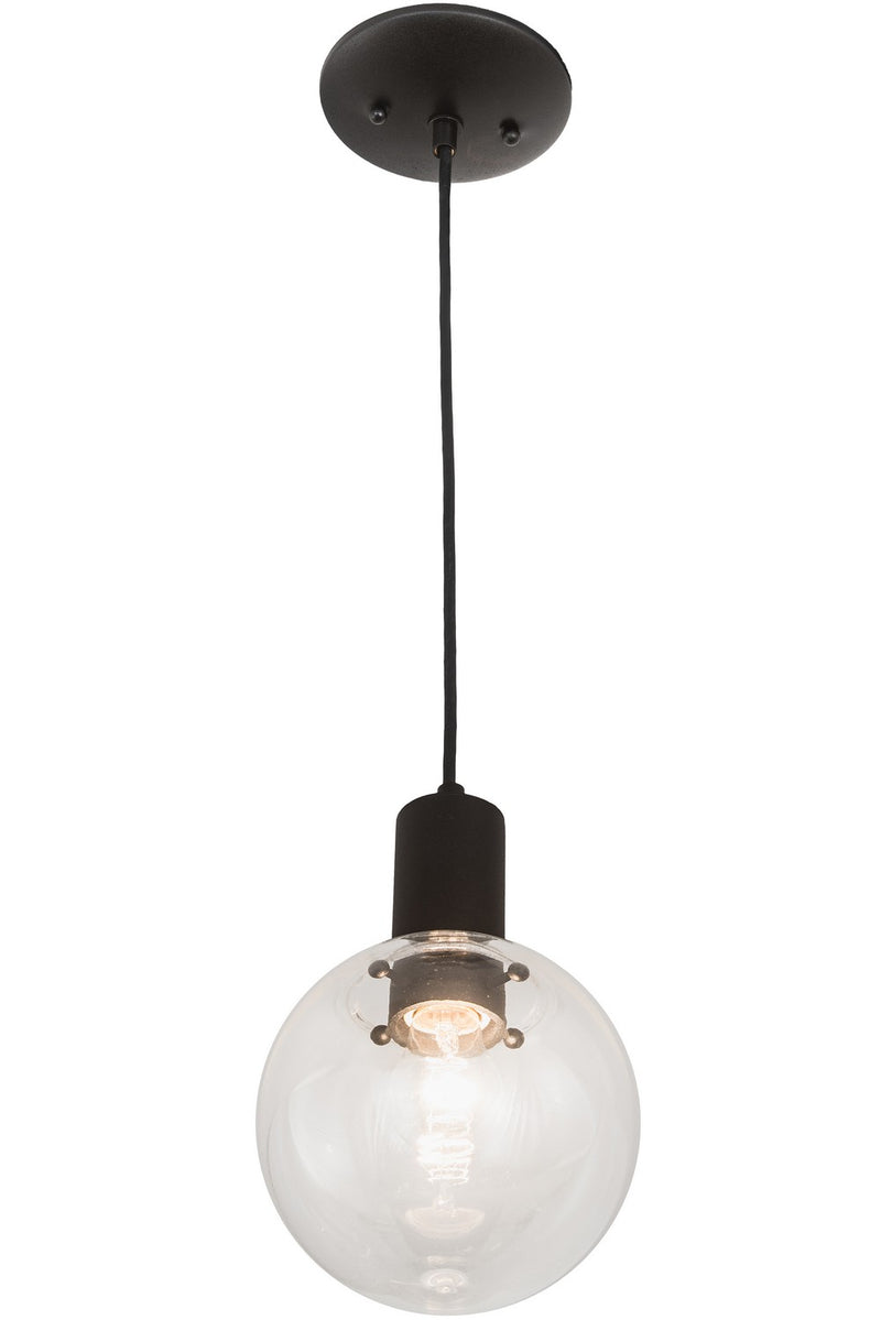 Meyda Tiffany 190882 One Light Mini Pendant, Textured Black